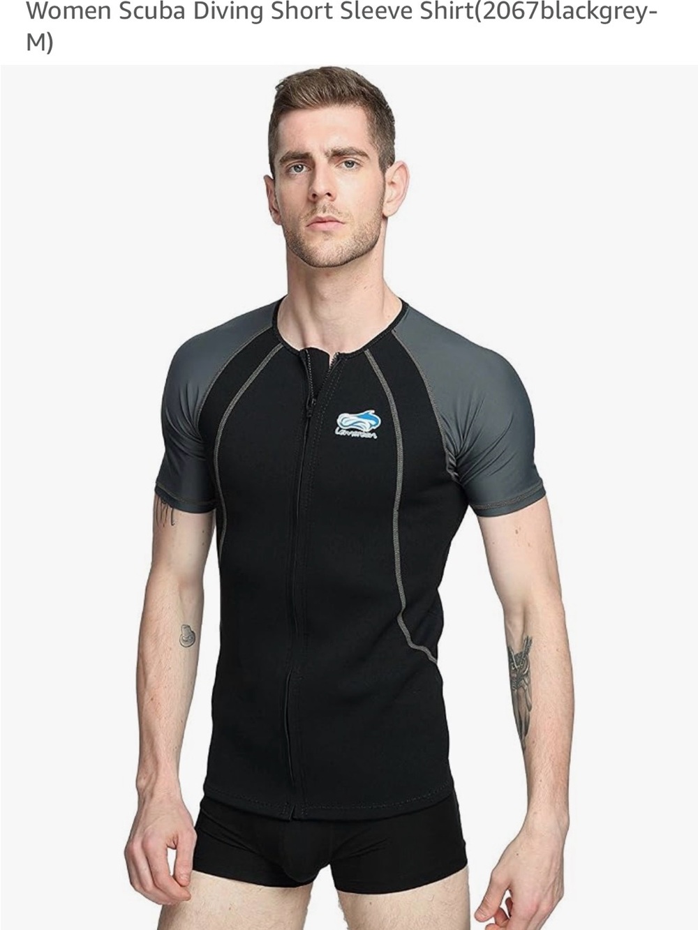 Wetsuits Set 1.5mm Short Sleeve Shirt + Pants for Scuba Diving and Snorkeling
